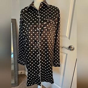 Polka Dotted Sleep Dress Size Medium